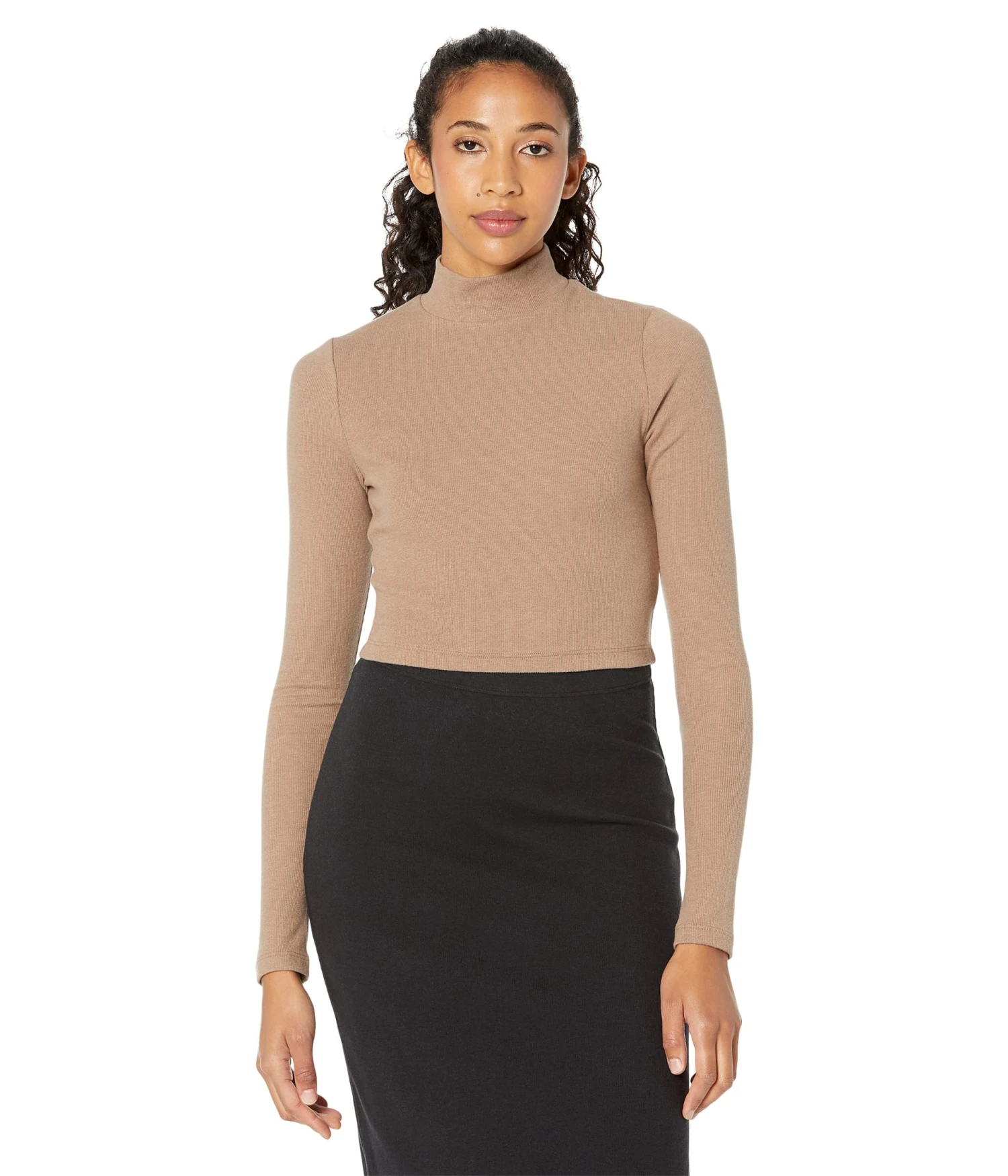 UGG Nimah Ribbed Mock Neck Top