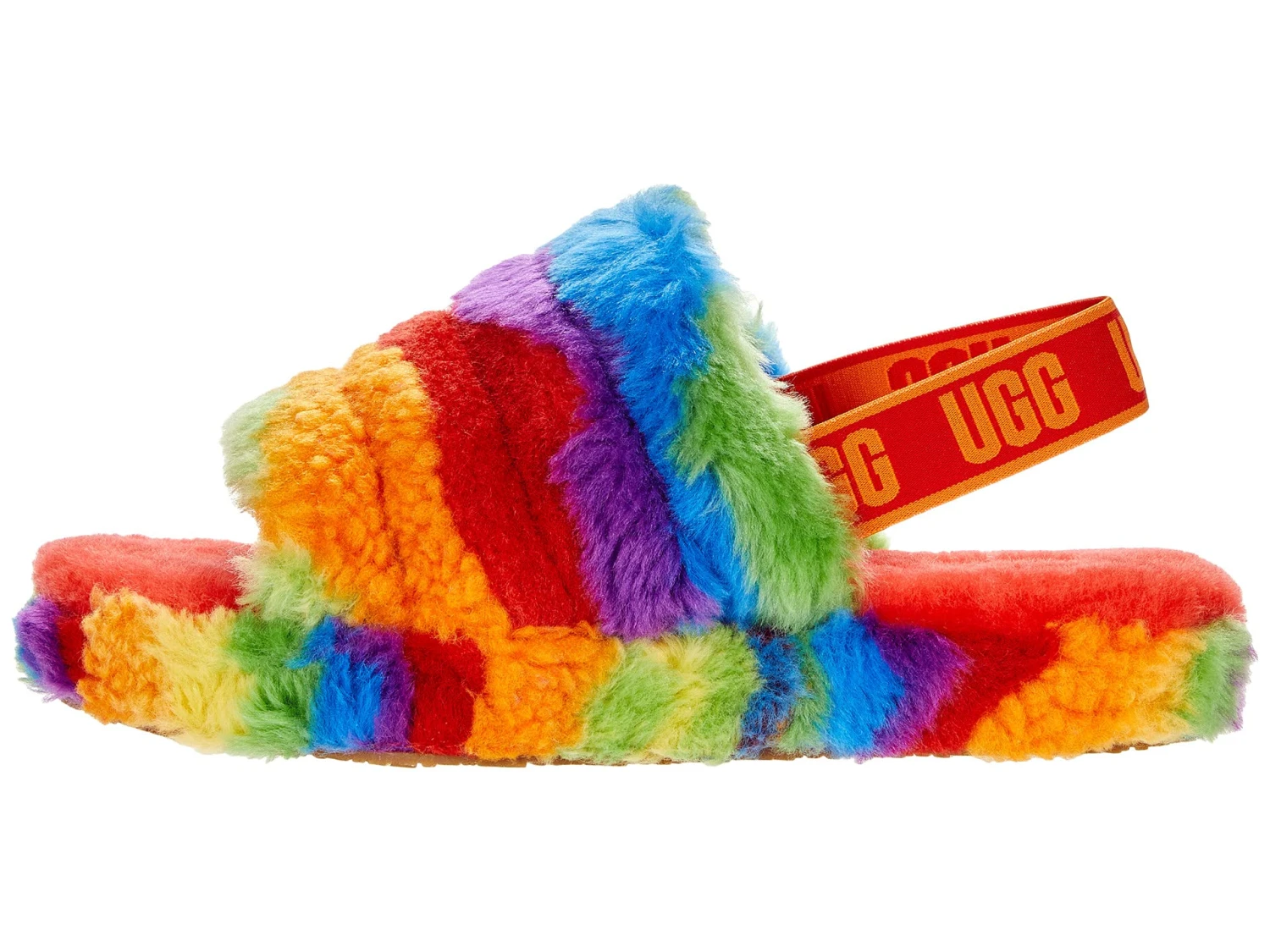 UGG Kids Fluff Yeah Slide Cali Collage (Little Kid/Big Kid) - Image 4