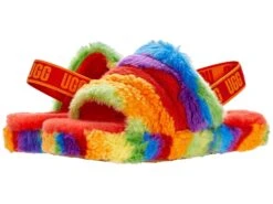 UGG Kids Fluff Yeah Slide Cali Collage (Little Kid/Big Kid)